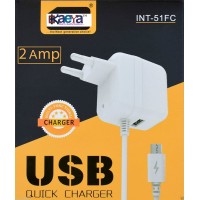 OkaeYa -INT-51FC Genuine 2 Amp Mobile Phone Charger With Micro USB Port (color may very)